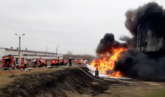 Russia Oil Depot Fire