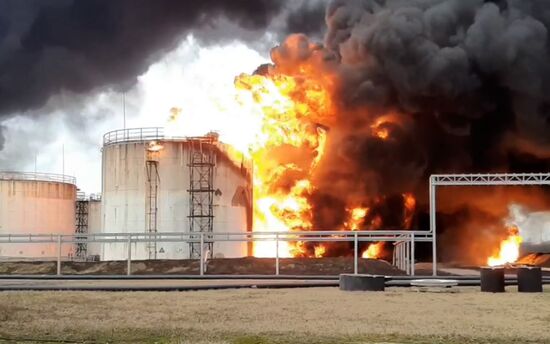 Russia Oil Depot Fire