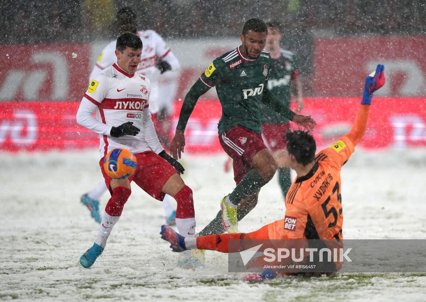 Russia Soccer Premier League Lokomotiv - Spartak