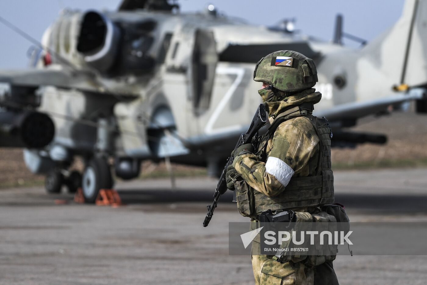 Ukraine Russia Military Operation Airfield