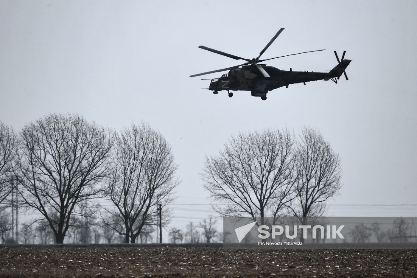 Ukraine Russia Military Operation Airfield