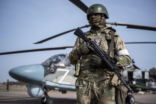 Ukraine Russia Military Operation Airfield