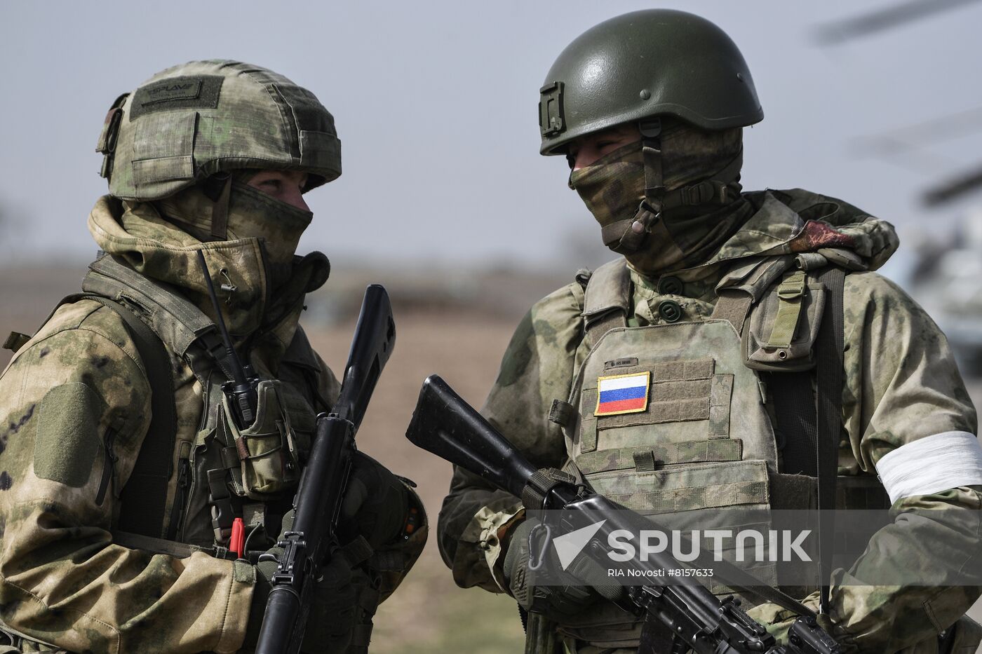 Ukraine Russia Military Operation Airfield