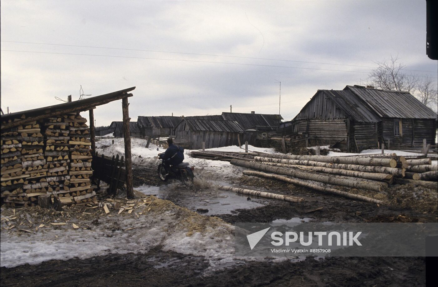 Village of Malye Ozerki in Arkhangelsk Region