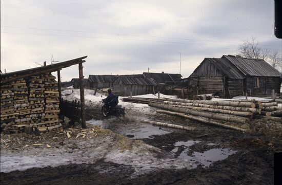 Village of Malye Ozerki in Arkhangelsk Region