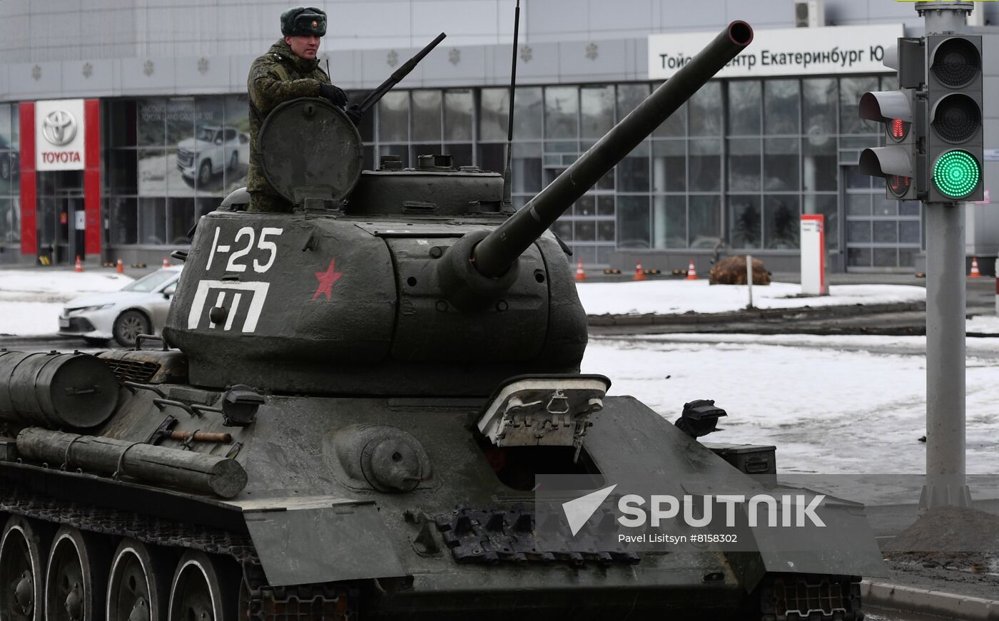Russia WWII Victory Day Parade Rehearsal