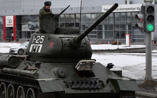 Russia WWII Victory Day Parade Rehearsal