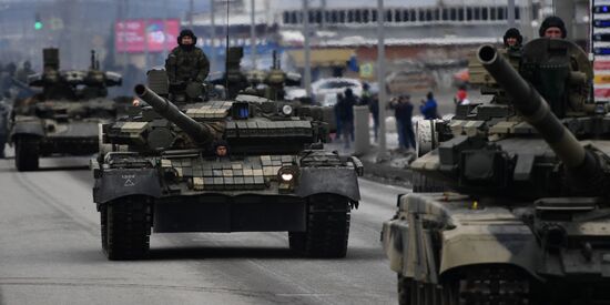 Russia WWII Victory Day Parade Rehearsal
