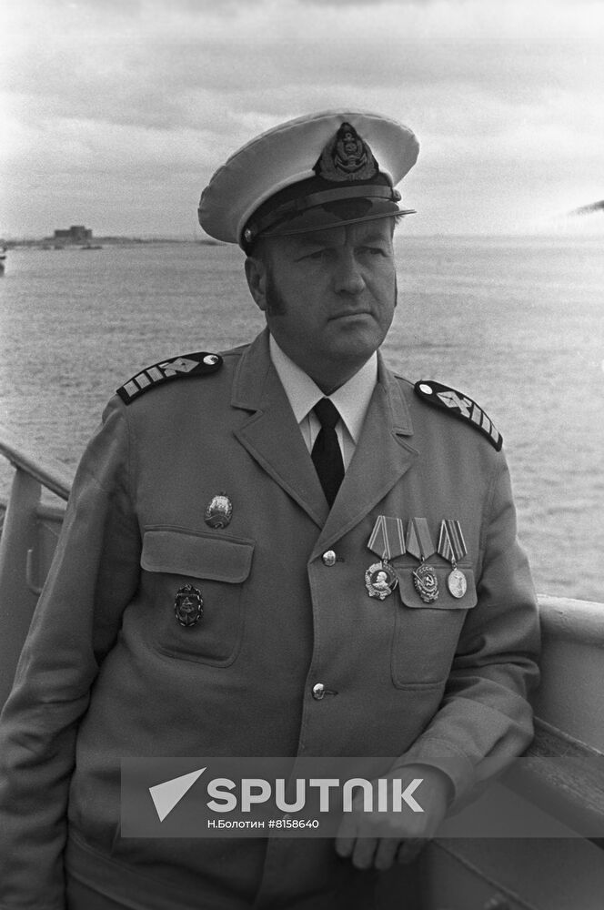 Captain of Krasnodon Motorship Gennady Chistov