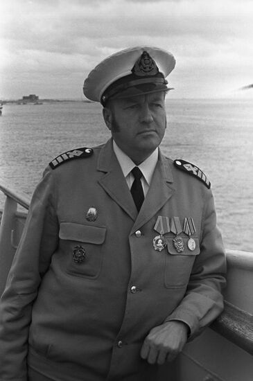 Captain of Krasnodon Motorship Gennady Chistov