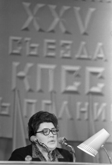 USSR Supreme Soviet candidate, teacher Zoya Kiselyova