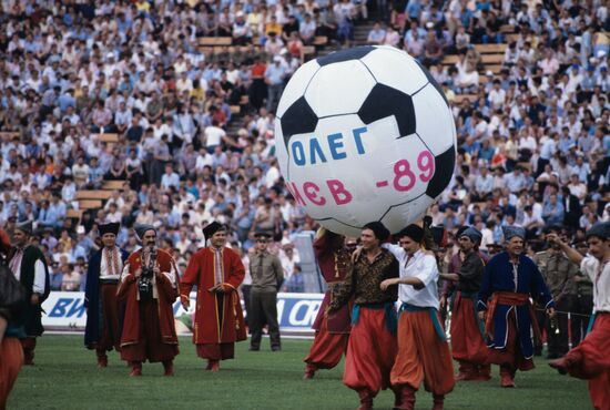 Farewell match honoring football player Oleg Blokhin
