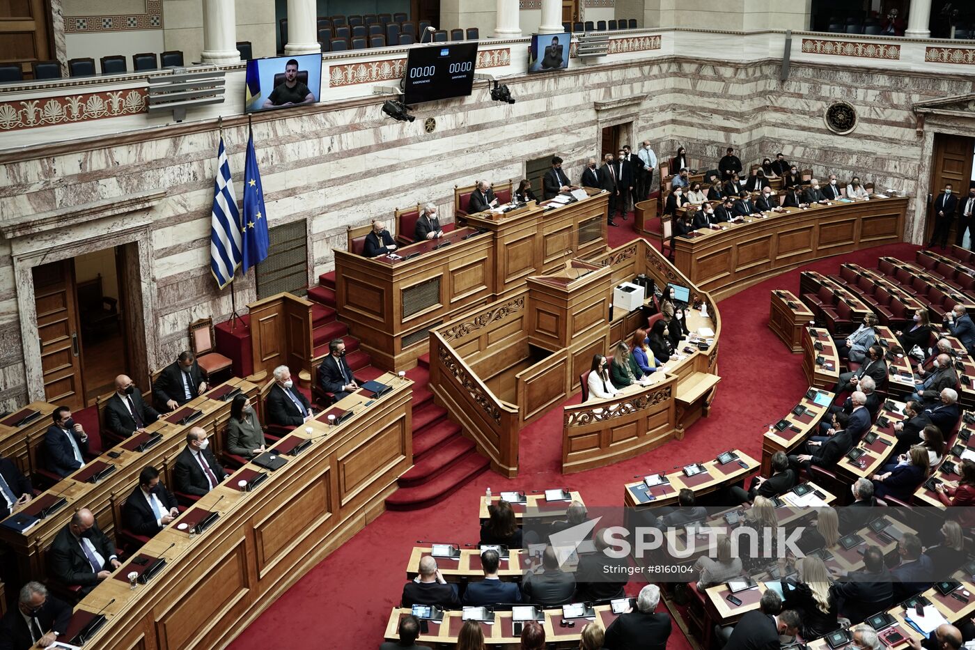 Greece Ukraine Zelenskiy Parliament