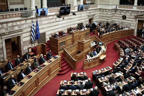 Greece Ukraine Zelenskiy Parliament