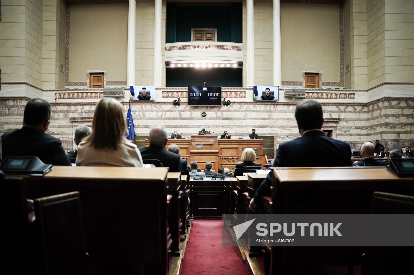 Greece Ukraine Zelenskiy Parliament