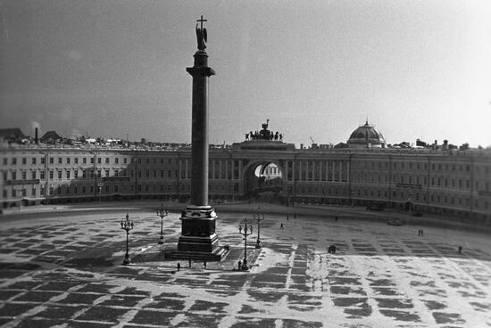 Palace Square in Leningrad