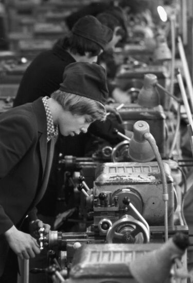 Vocational training and production center for high school students