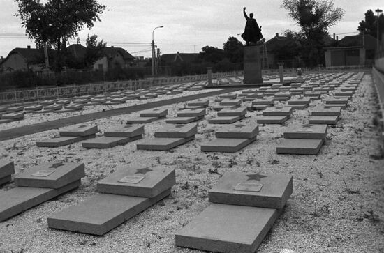 Memorial graveyard of Soviet soldiers in Budapest