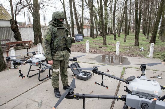 Ukraine Russia Military Operation UAV Capturing