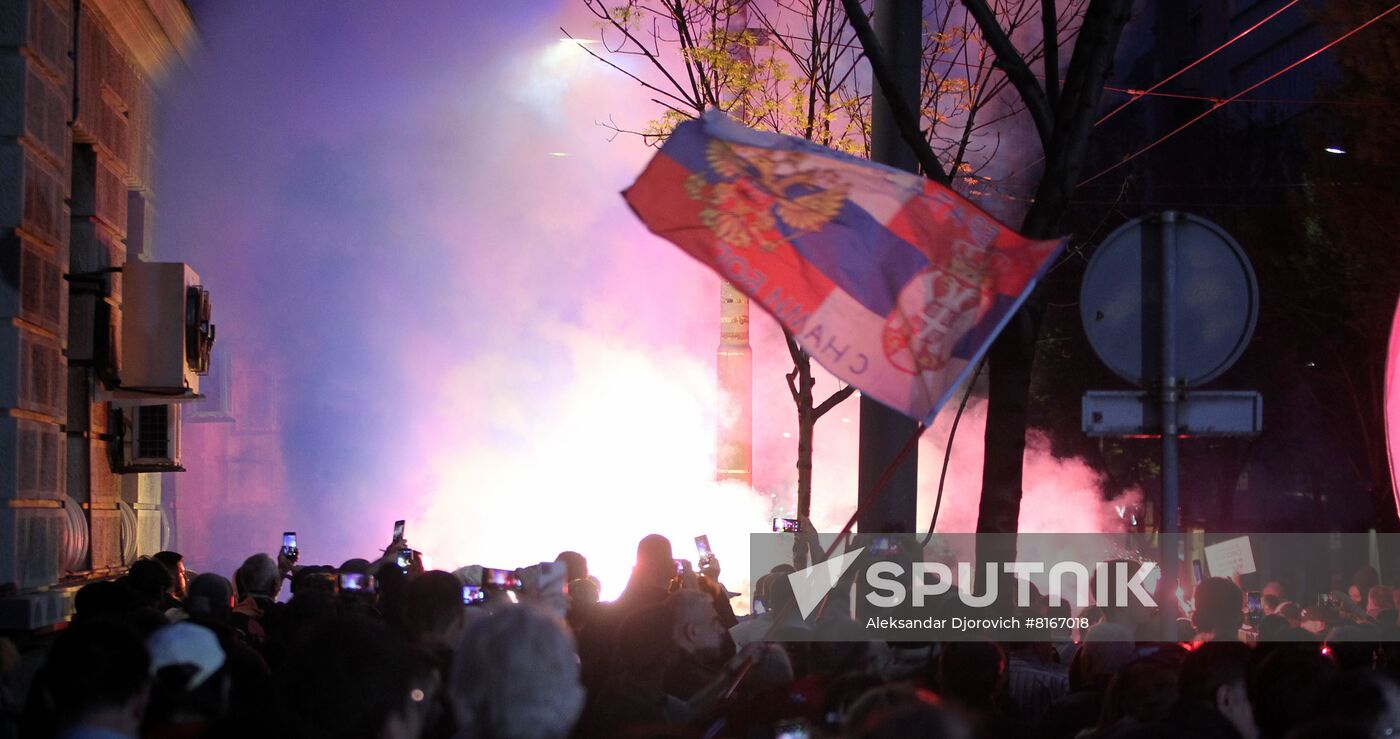 Serbia Russia Support Rally