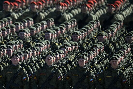 Russia WWII Victory Day Parade Rehearsal