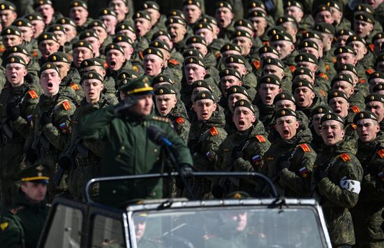 Russia WWII Victory Day Parade Rehearsal