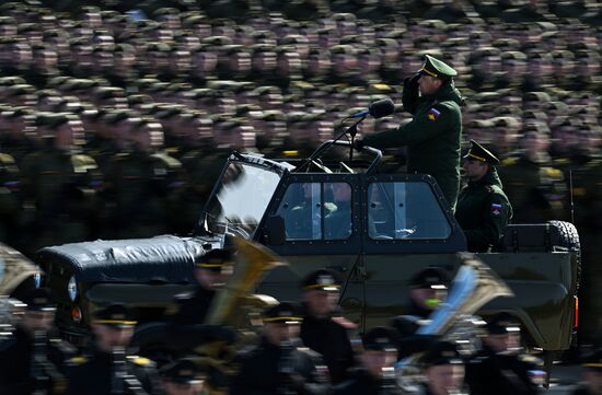 Russia WWII Victory Day Parade Rehearsal