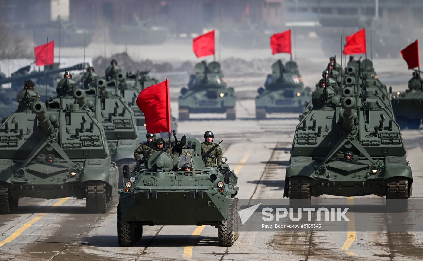 Russia WWII Victory Day Parade Rehearsal