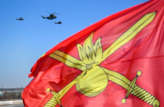 Russia Victory Day Parade Aerial Rehearsal