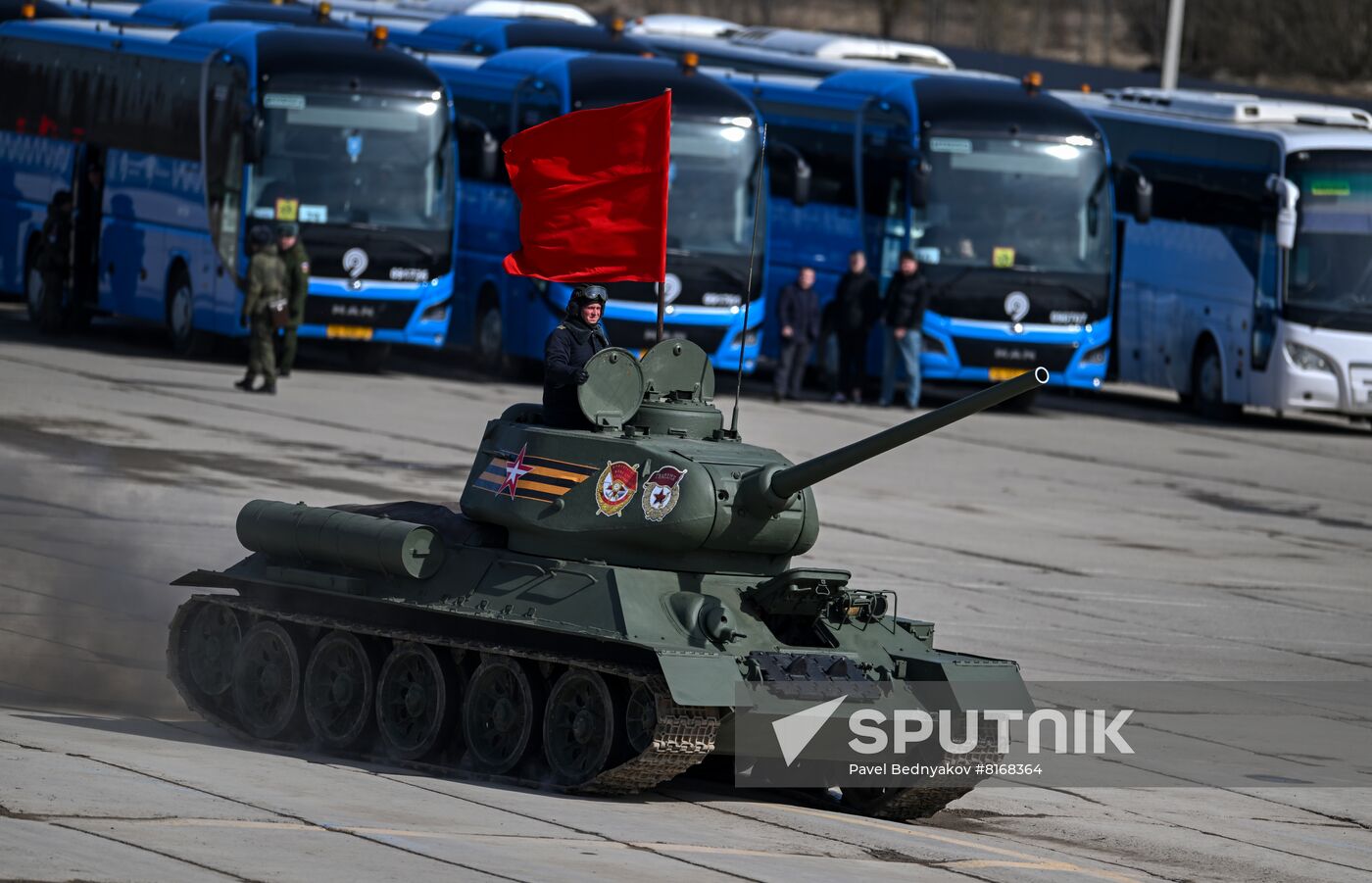 Russia WWII Victory Day Parade Rehearsal