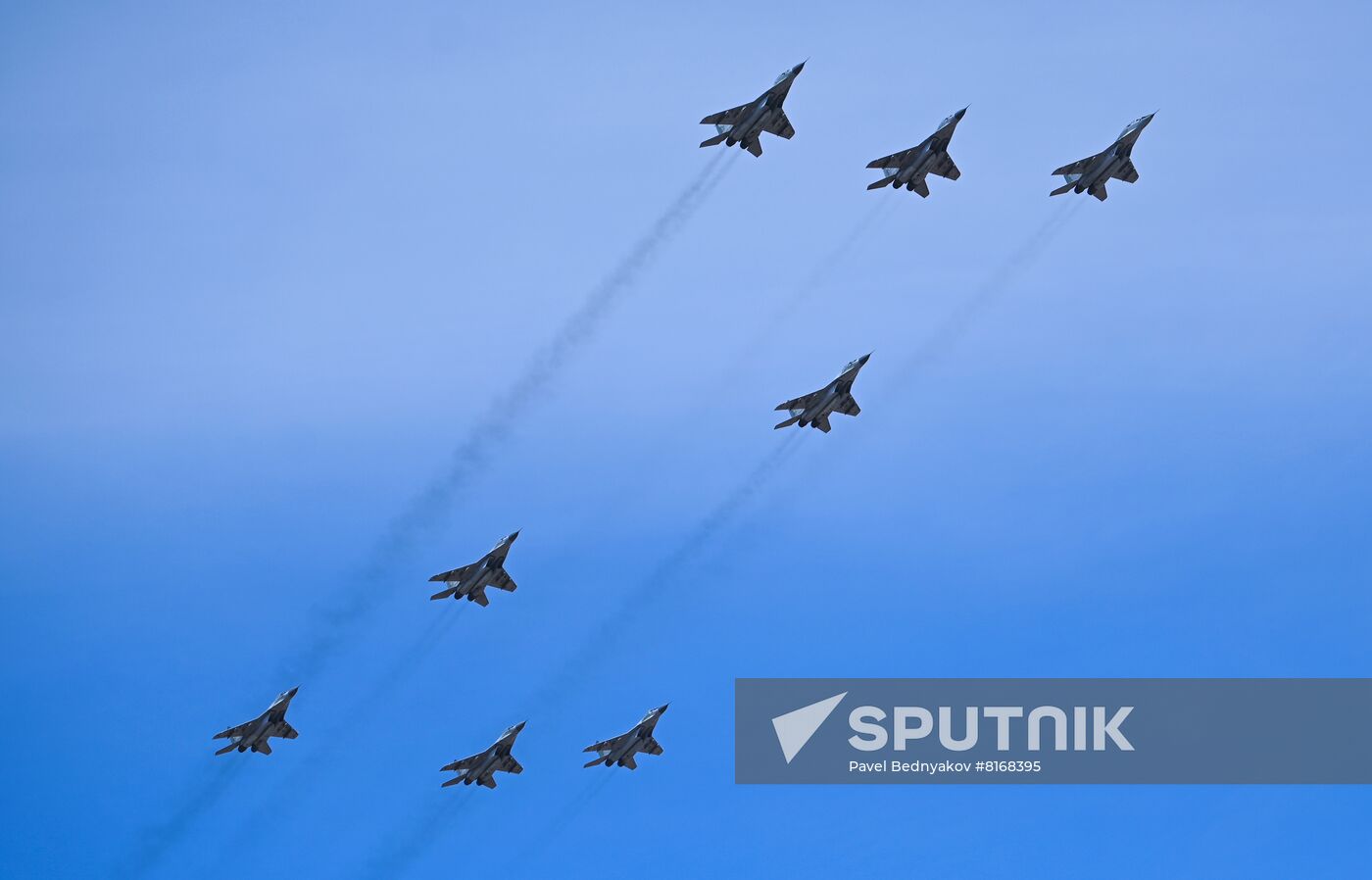 Russia Victory Day Parade Aerial Rehearsal