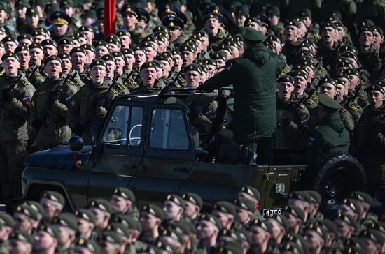Russia WWII Victory Day Parade Rehearsal