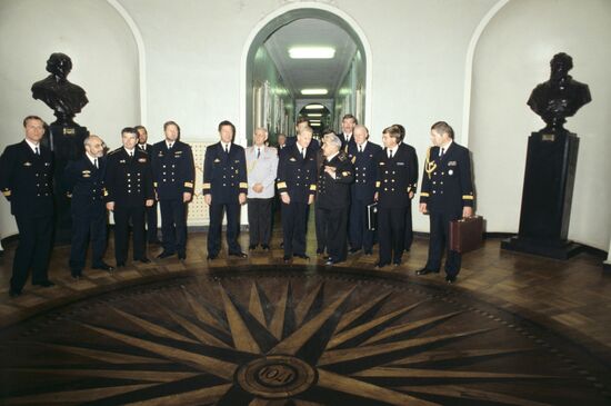 Naval ships of Federal Republic of Germany visit Leningrad