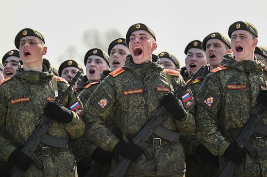 Russia WWII Victory Day Parade Rehearsal
