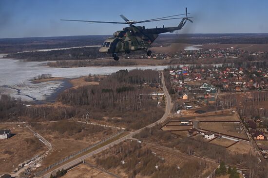 Russia Victory Day Parade Aerial Rehearsal