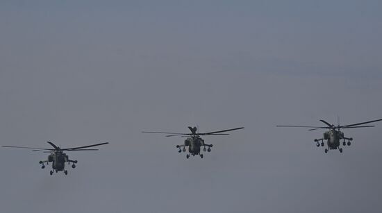 Russia Victory Day Parade Aerial Rehearsal