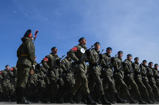 Russia WWII Victory Day Parade Rehearsal