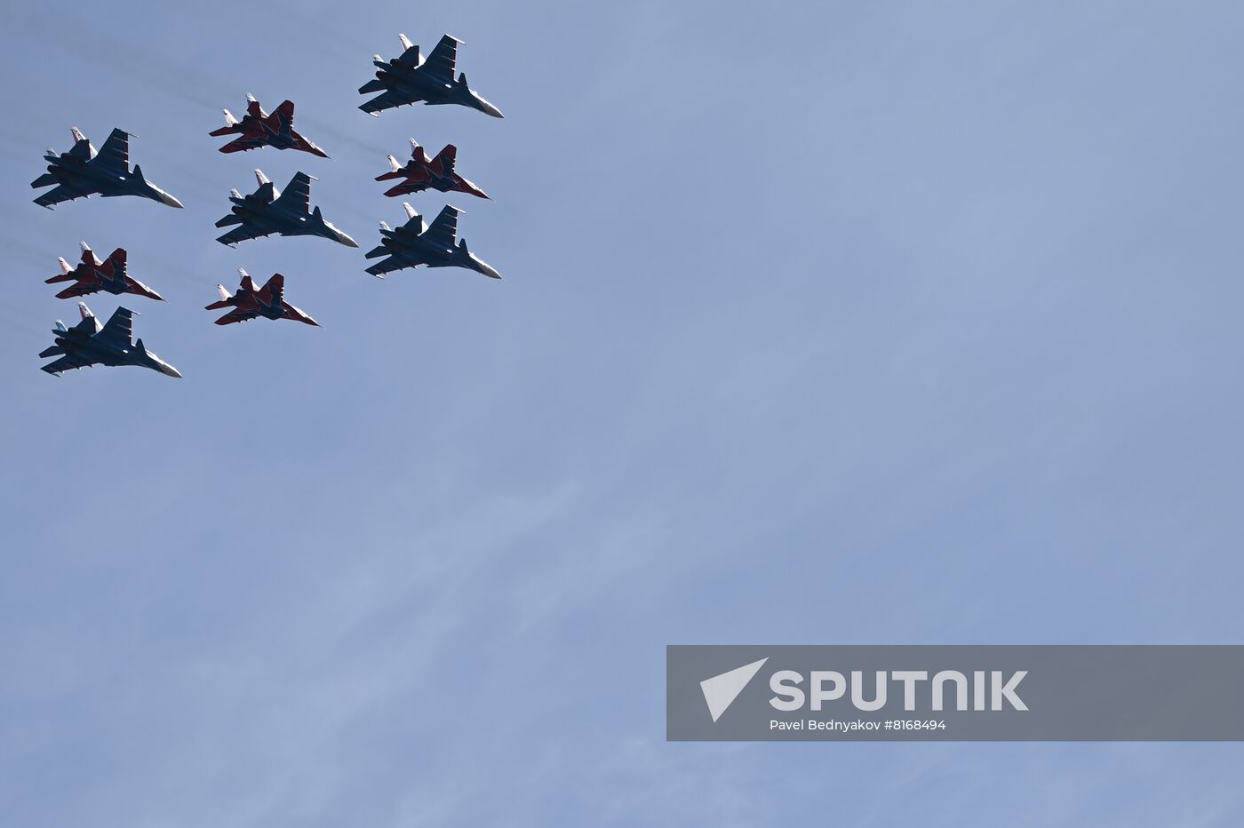 Russia Victory Day Parade Aerial Rehearsal