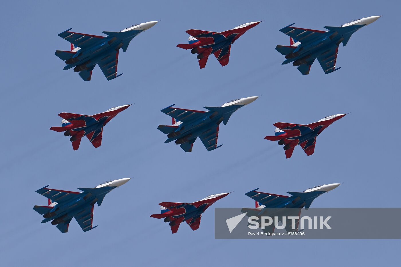 Russia Victory Day Parade Aerial Rehearsal