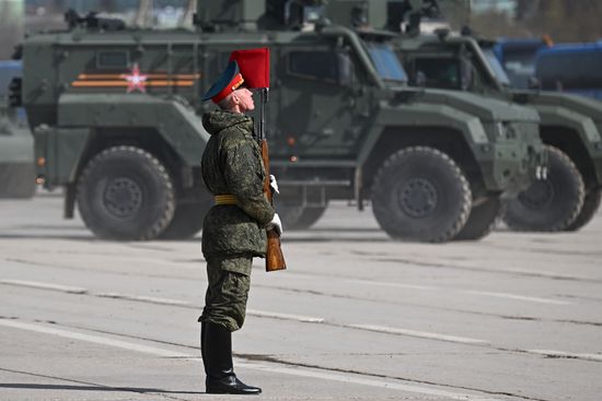 Russia WWII Victory Day Parade Rehearsal