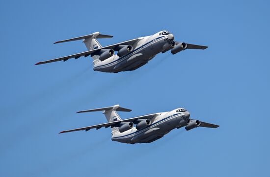 Russia Victory Day Parade Aerial Rehearsal