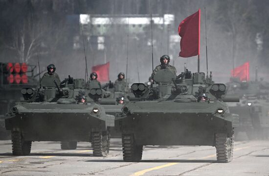 Russia WWII Victory Day Parade Rehearsal