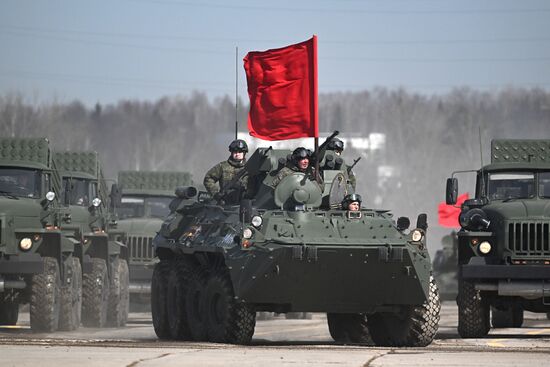 Russia WWII Victory Day Parade Rehearsal