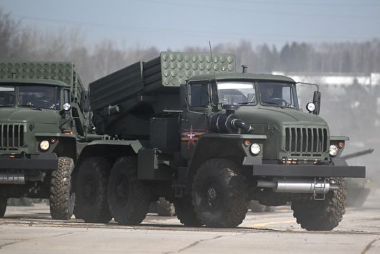 Russia WWII Victory Day Parade Rehearsal