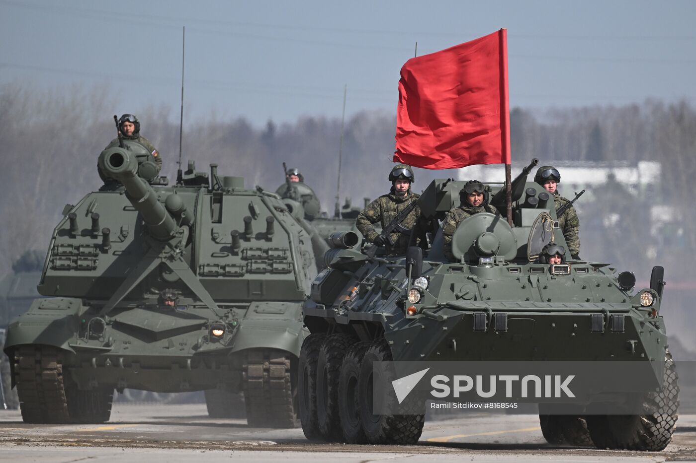 Russia WWII Victory Day Parade Rehearsal