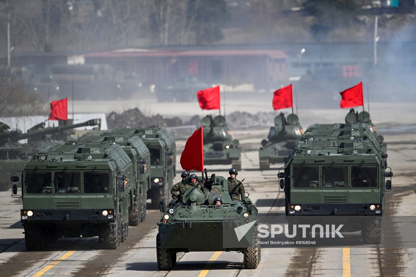 Russia WWII Victory Day Parade Rehearsal
