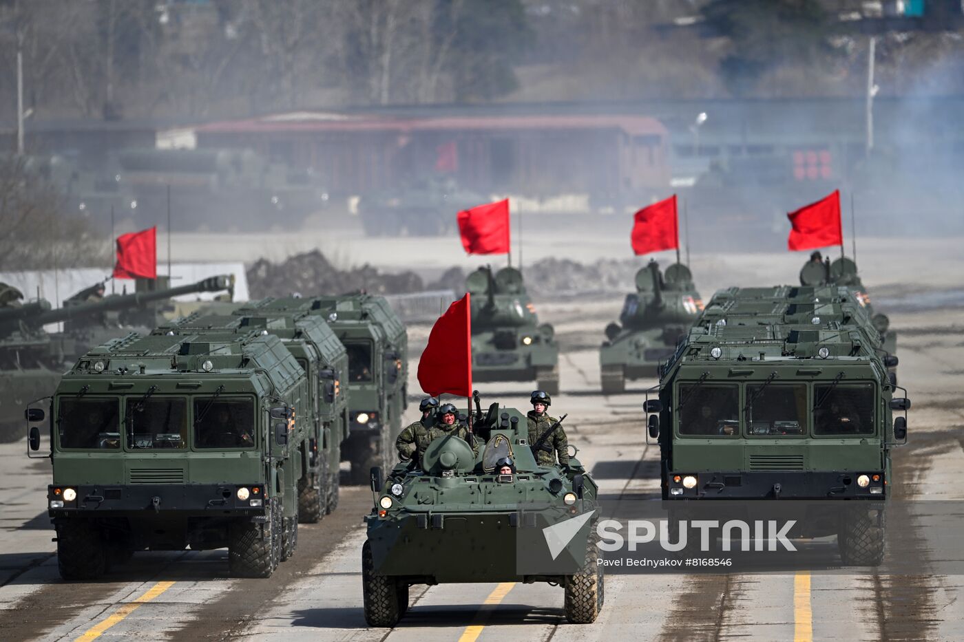 Russia WWII Victory Day Parade Rehearsal