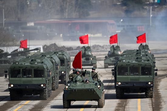Russia WWII Victory Day Parade Rehearsal