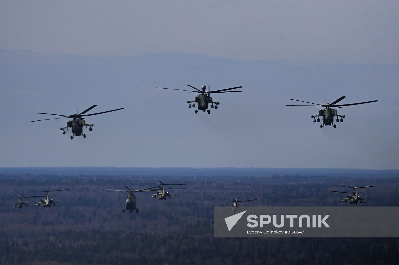 Russia Victory Day Parade Aerial Rehearsal