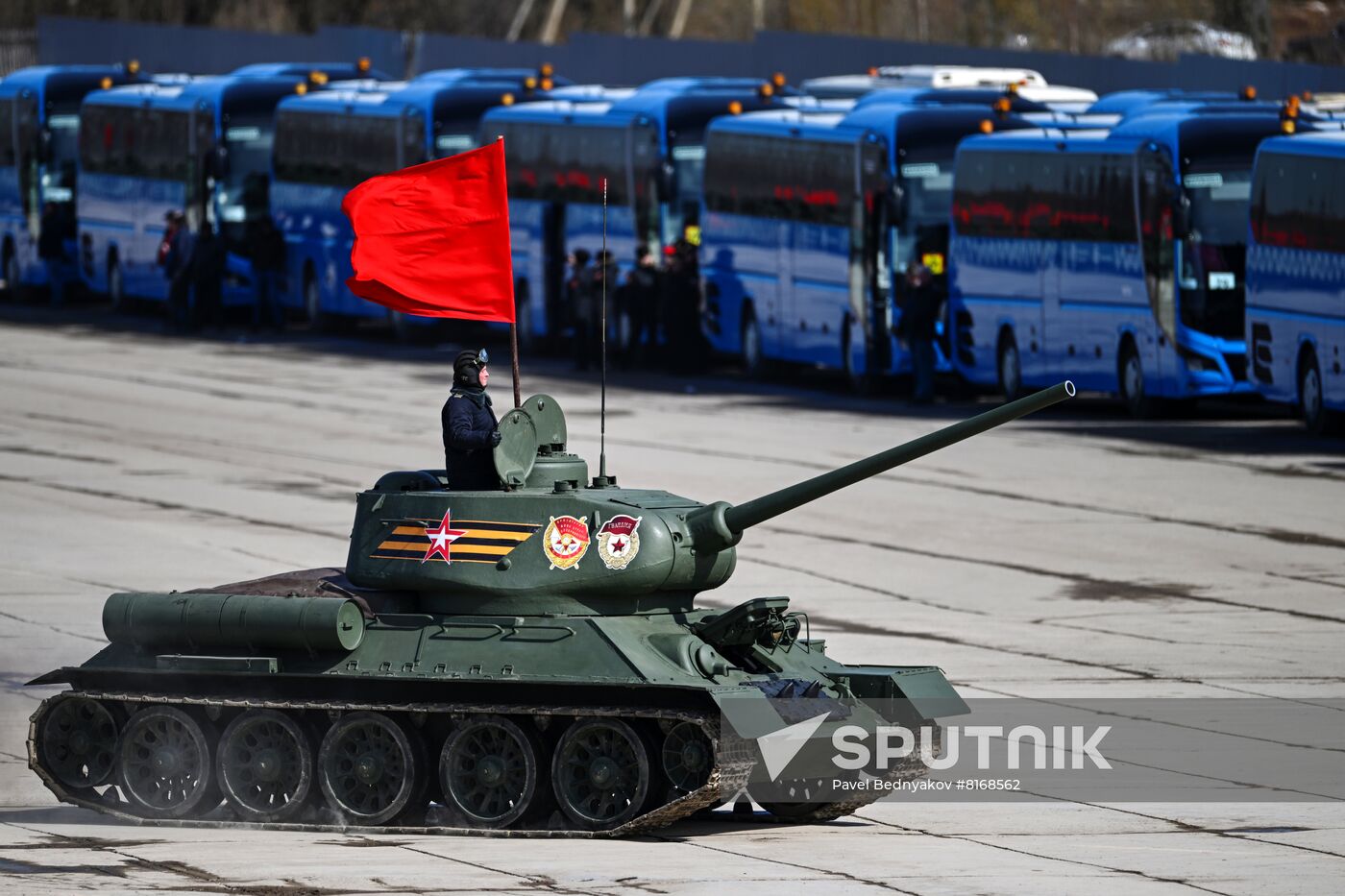 Russia WWII Victory Day Parade Rehearsal